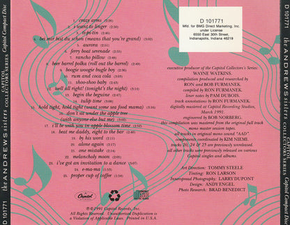 The Andrews Sisters : Capitol Collectors Series (CD, Comp, Club, RE, BMG)