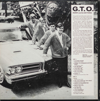 Ronny And The Daytonas* : G.T.O. (LP, Album, Mono)