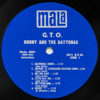 Ronny And The Daytonas* : G.T.O. (LP, Album, Mono)