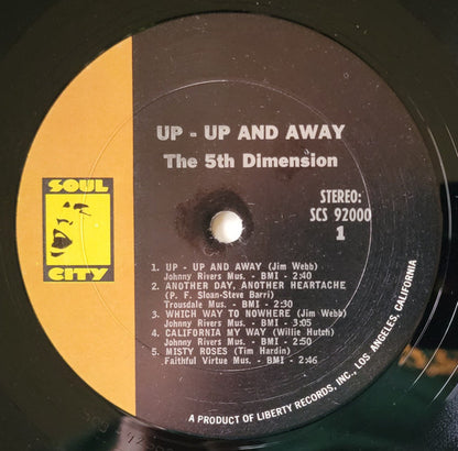 The 5th Dimension* : Up, Up And Away (LP, Album, Pit)
