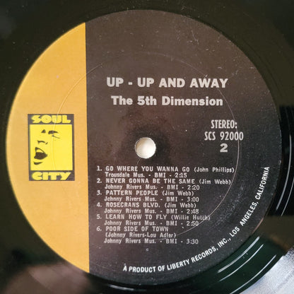 The 5th Dimension* : Up, Up And Away (LP, Album, Pit)