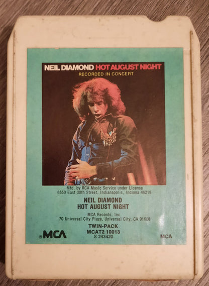 Neil Diamond : Hot August Night (8-Trk, Album, Club)