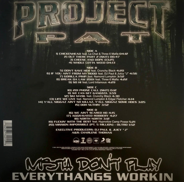 Buy Project Pat : Mista Don't Play (Everythangs Workin) (2xLP