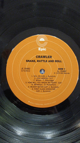 Crawler : Snake, Rattle And Roll (LP, Album)
