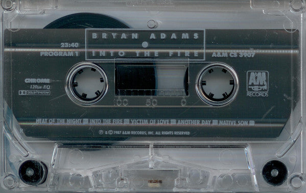Bryan Adams : Into The Fire (Cass, Album, CrO)
