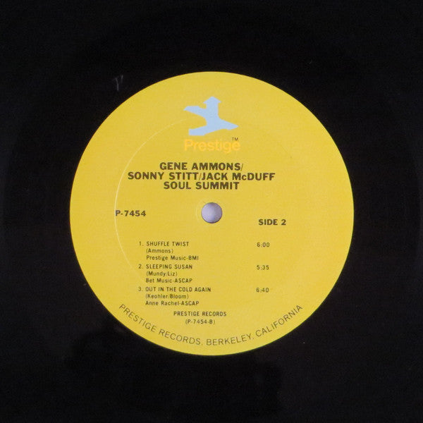 Gene Ammons And Sonny Stitt With Brother Jack McDuff : Soul Summit (LP, Album, RE, Pit)