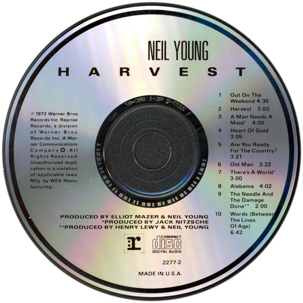 Neil Young : Harvest (CD, Album, RE, RP, Spe)