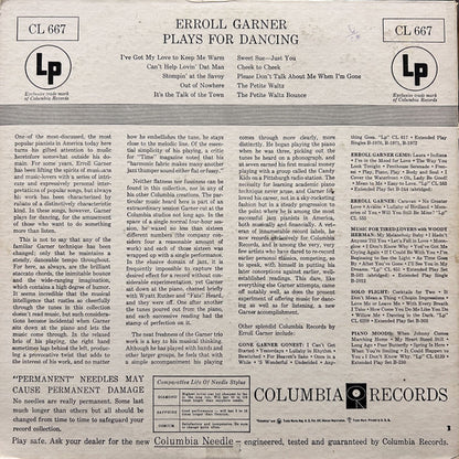 Erroll Garner : Plays For Dancing (LP, Album, Mono, RE)