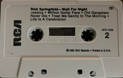 Rick Springfield : Wait For Night (Cass, Album, RE)