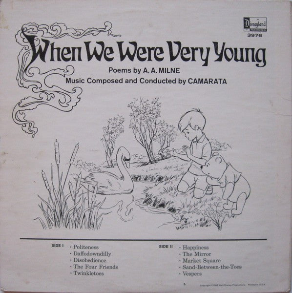 A. A. Milne / Camarata* : When We Were Very Young (LP, Album)