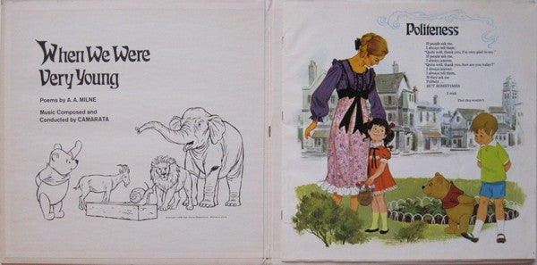 A. A. Milne / Camarata* : When We Were Very Young (LP, Album)