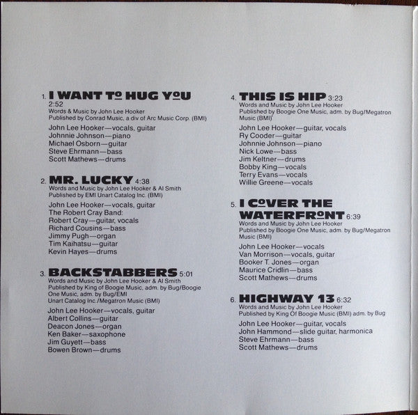 John Lee Hooker : Mr. Lucky (CD, Album, Nim)