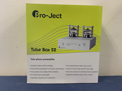 Pro-Ject Tube Box S2 Tube Phono Preamplifier NEW OPENED BOX