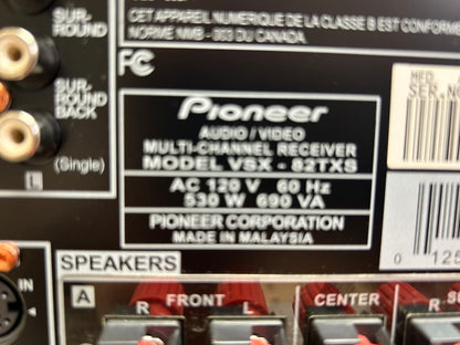 Pioneer VSX-82TXS ELITE * Stereo Receiver * 130W RMS * Remote * Fully Serviced * Manual
