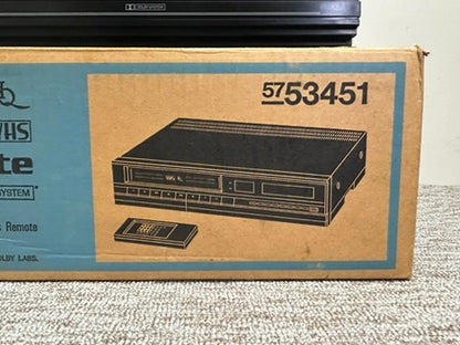 Sears 934.53451750 VHS Video Cassette Recorder * Remote * Box * New Belts * Fully Serviced