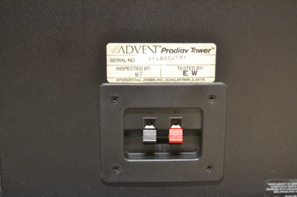 Advent Prodigy Tower Floor Standing Speakers * Refoamed 2026 * Fully Serviced