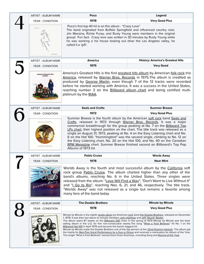 The Deeper Groove Curated Vinyl Box Set : Sailing on Yacht Rock