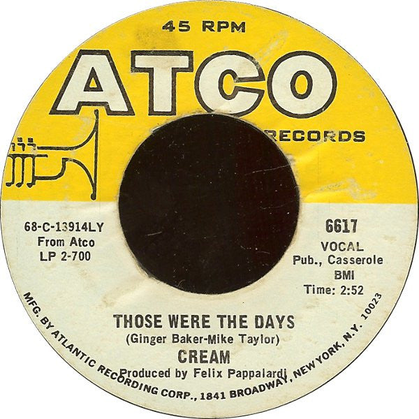 Cream (2) : White Room (7", Single, She)