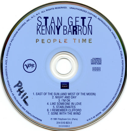 Stan Getz - Kenny Barron : People Time (2xCD, Album)