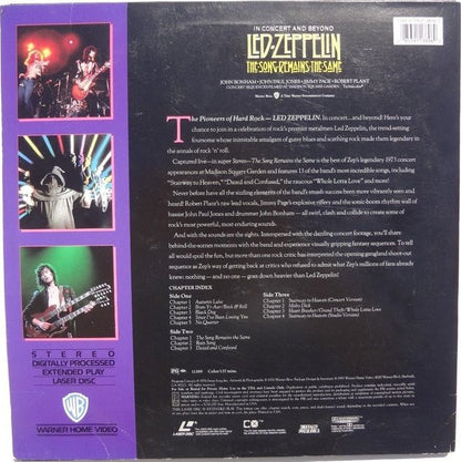 Led Zeppelin : The Song Remains The Same (Laserdisc, 12", NTSC, Dol + Laserdisc, 12", S/Side)