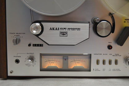 Akai GX-4000D  Stereo Reel to Reel Tape Recorder (1978-85) * Fully Serviced * New Belts * Manual