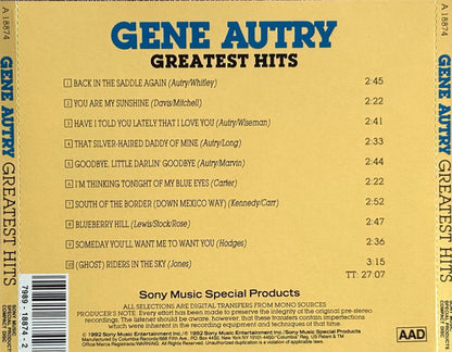 Gene Autry : Greatest Hits (CD, Comp)
