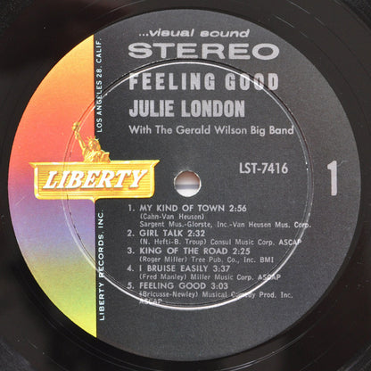 Julie London With The Gerald Wilson Big Band : Feeling Good (LP, Album)