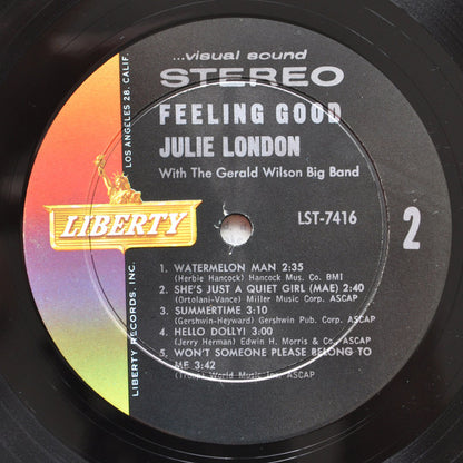 Julie London With The Gerald Wilson Big Band : Feeling Good (LP, Album)