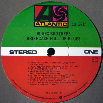 Blues Brothers* : Briefcase Full Of Blues (LP, Album, RI )