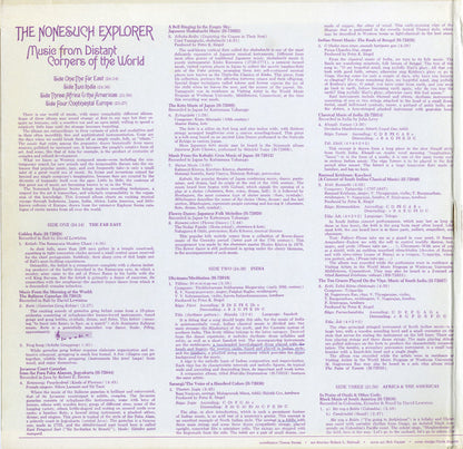Various : The Nonesuch Explorer - Music From Distant Corners Of The World - Treasures Of The Explorer Series (2xLP, Album, Comp, Gat)