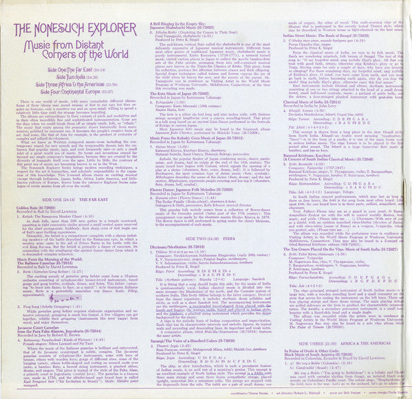 Various : The Nonesuch Explorer - Music From Distant Corners Of The World - Treasures Of The Explorer Series (2xLP, Album, Comp, Gat)