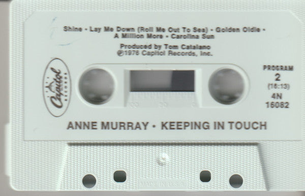 Anne Murray : Keeping In Touch (Cass, Album)