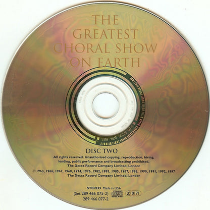 Various : The Greatest Choral Show On Earth (2xCD, Comp)