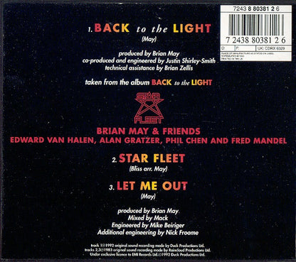 Brian May : Back To The Light Plus Star Fleet Part 1 (CD, Single, CD1)