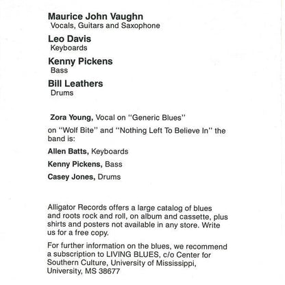 Maurice John Vaughn : Generic Blues Album (CD)