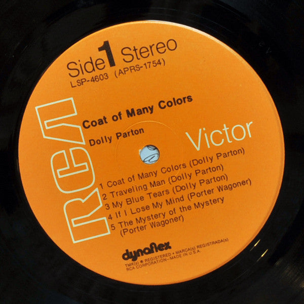 Dolly Parton : Coat Of Many Colors (LP, Album, Roc)