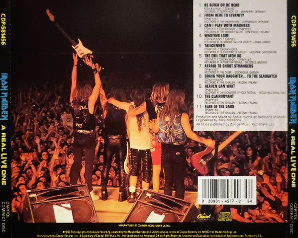 Iron Maiden : A Real Live One (CD, Album)
