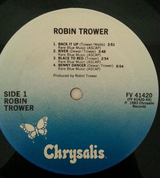 Robin Trower : Back It Up (LP, Album, PRC)