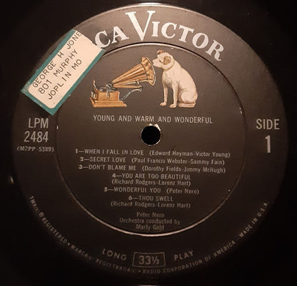 Peter Nero : Young And Warm And Wonderful (LP, Mono, Ind)
