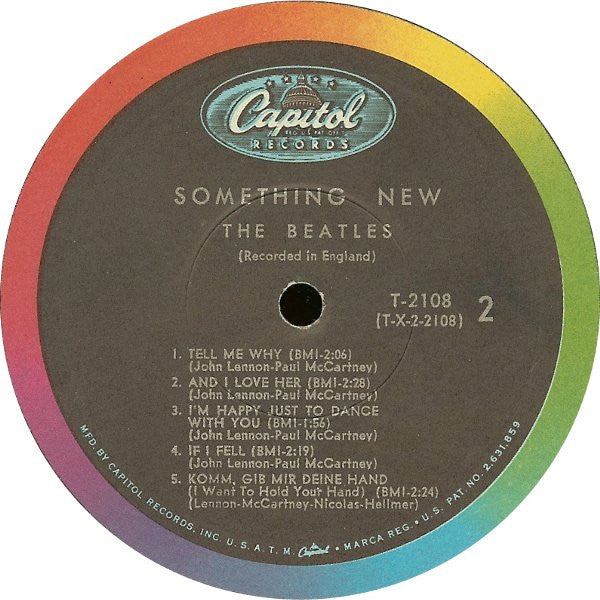 The Beatles : Something New (LP, Album, Mono, RP, Scr)