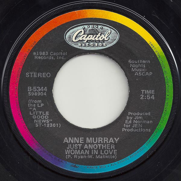 Anne Murray : Just Another Woman In Love (7", Win)