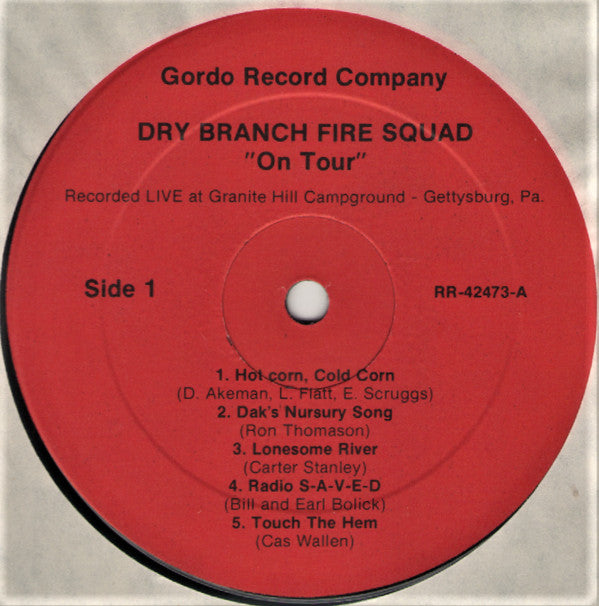 Dry Branch Fire Squad : On Tour (Live At Granite Hill Park) (LP, Album)