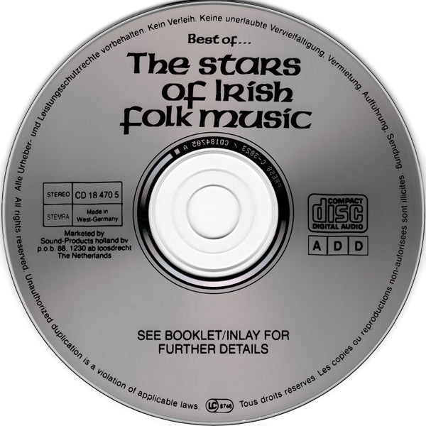 Various : Best Of… The Stars Of Irish Folk Music (CD)