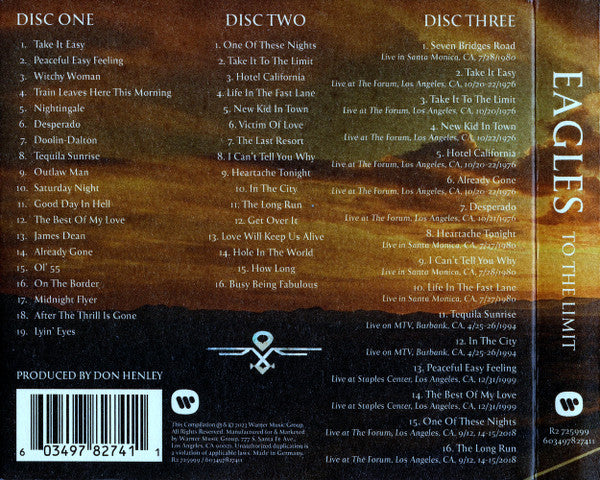 Eagles : To The Limit: The Essential Collection (3xCD, Comp, RM)