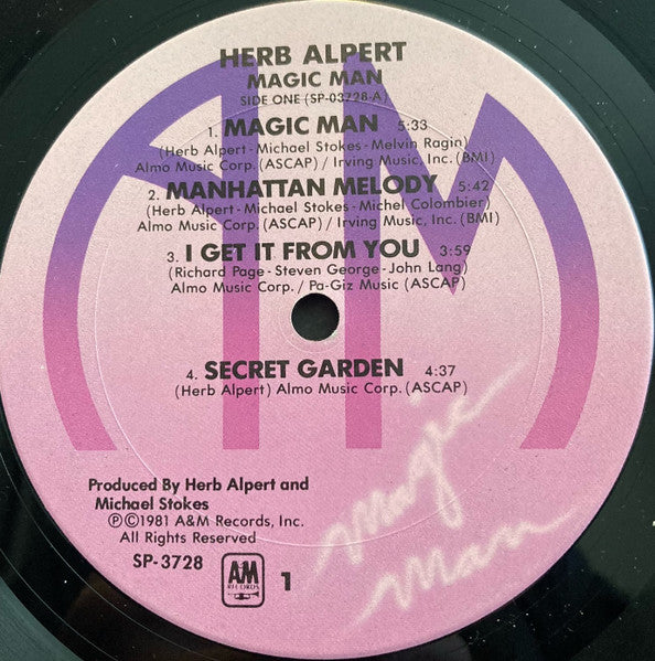 Herb Alpert : Magic Man (12", Album, Club)