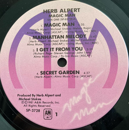 Herb Alpert : Magic Man (12", Album, Club)