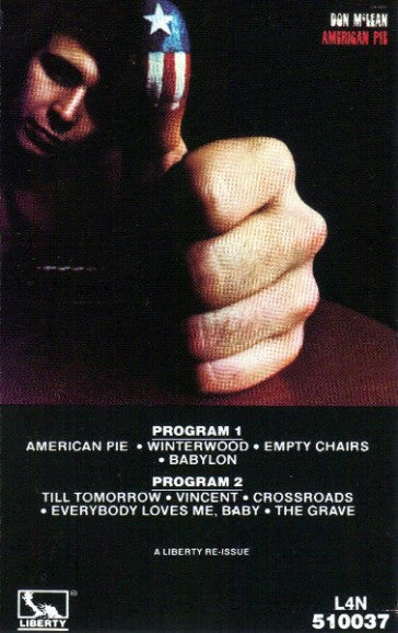 Don McLean : American Pie (Cass, Album, Club, RE)