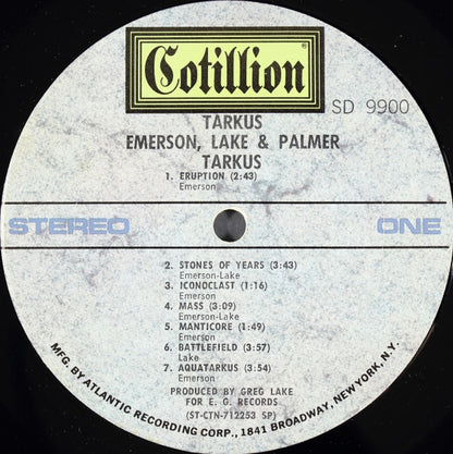 Emerson, Lake & Palmer : Tarkus (LP, Album, SP )