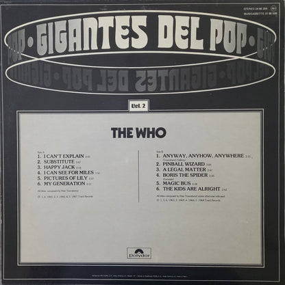 The Who : Gigantes Del Pop Vol. 2 (LP, Comp)