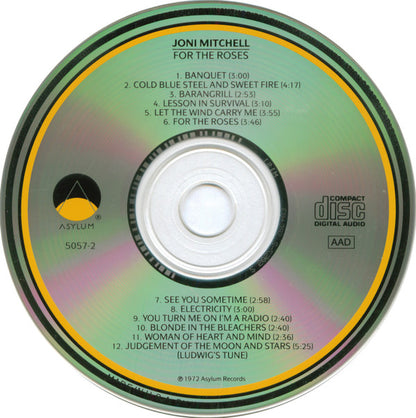 Joni Mitchell : For The Roses (CD, Album, RE)